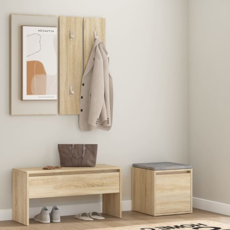 Set von Flurmöbeln Sperrholz Eiche Farbe von , Kleiderschränke - Ref: Foro24-3082047, Preis: 107,18 €, Rabatt: %