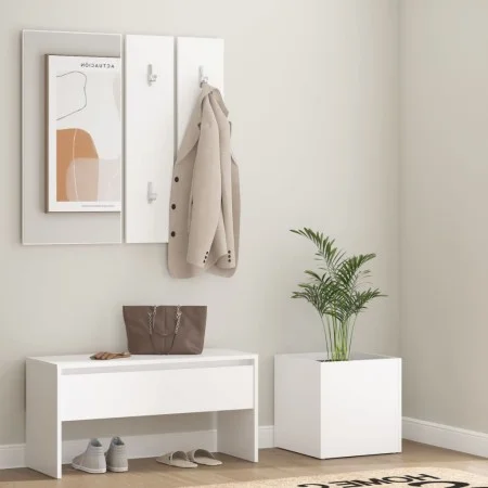 Flurmöbel aus weißem Sperrholz von , Kleiderschränke - Ref: Foro24-3082053, Preis: 89,99 €, Rabatt: %