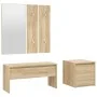 Set von Flurmöbeln Sperrholz Eiche Farbe von , Kleiderschränke - Ref: Foro24-3082047, Preis: 103,35 €, Rabatt: %