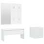 Juego de muebles de recibidor madera contrachapada blanco de , Armarios roperos - Ref: Foro24-3082053, Precio: 95,17 €, Descu...