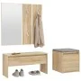Set von Flurmöbeln Sperrholz Eiche Farbe von , Kleiderschränke - Ref: Foro24-3082047, Preis: 103,35 €, Rabatt: %