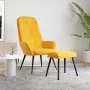Relaxation armchair with mustard yellow velvet stool by , Armchairs - Ref: Foro24-3097626, Price: 128,02 €, Discount: %