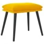 Relaxation armchair with mustard yellow velvet stool by , Armchairs - Ref: Foro24-3097626, Price: 128,02 €, Discount: %