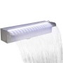 Rechteckiger Wasserfallbrunnen LED-Pool Edelstahl 45 cm von vidaXL, Brunnen und Wasserfälle - Ref: Foro24-41672, Preis: 80,33...