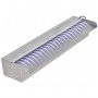 Rectangular LED stainless steel pool cascade fountain 45 cm by vidaXL, Fountains and waterfalls - Ref: Foro24-41672, Price: 8...