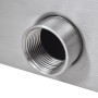 Rectangular LED stainless steel pool cascade fountain 45 cm by vidaXL, Fountains and waterfalls - Ref: Foro24-41672, Price: 8...