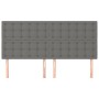 Kopfteile 4 Einheiten aus dunkelgrauem Stoff 80x5x78/88 cm von , Kopf- und Fußteile - Ref: Foro24-3116773, Preis: 173,64 €, R...