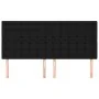 Headboards 4 units of black fabric 100x5x78/88 cm by , Headboards and footboards - Ref: Foro24-3116790, Price: 138,32 €, Disc...