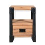 Solid acacia wood and steel bedside table 40x30x54 cm by vidaXL, Nightstands - Ref: Foro24-244993, Price: 81,61 €, Discount: %