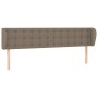 Kopfteil aus taupegrauem Stoff, 163 x 23 x 78/88 cm von , Kopf- und Fußteile - Ref: Foro24-3117588, Preis: 74,74 €, Rabatt: %