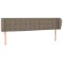 Taupe gray fabric headboard 163x23x78/88 cm by , Headboards and footboards - Ref: Foro24-3117588, Price: 72,95 €, Discount: %