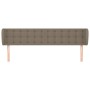 Kopfteil aus taupegrauem Stoff, 163 x 23 x 78/88 cm von , Kopf- und Fußteile - Ref: Foro24-3117588, Preis: 74,74 €, Rabatt: %