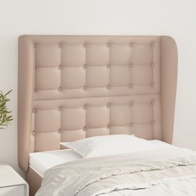 Kopfteil mit Ohren, Cappuccino-Kunstleder, 93 x 23 x 118/128 cm von , Kopf- und Fußteile - Ref: Foro24-3118039, Preis: 91,57 ...