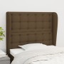 Kopfteil mit hellgrauen Stoffohren 103x23x118/128 cm von , Kopf- und Fußteile - Ref: Foro24-3118383, Preis: 90,48 €, Rabatt: %
