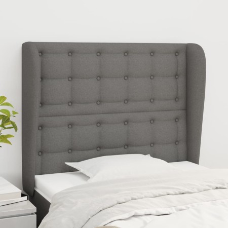 Kopfteil mit dunkelgrauen Stoffohren 103x23x118/128 cm von , Kopf- und Fußteile - Ref: Foro24-3118381, Preis: 80,03 €, Rabatt: %
