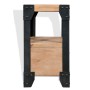 Solid acacia wood and steel bedside table 40x30x54 cm by vidaXL, Nightstands - Ref: Foro24-244993, Price: 81,61 €, Discount: %