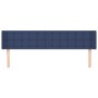 Kopfteil aus blauem Stoff, 163 x 16 x 78/88 cm von , Kopf- und Fußteile - Ref: Foro24-3119214, Preis: 74,44 €, Rabatt: %