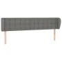 Dark gray fabric headboard 163x16x78/88 cm by , Headboards and footboards - Ref: Foro24-3119209, Price: 102,32 €, Discount: %