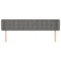 Dark gray fabric headboard 163x16x78/88 cm by , Headboards and footboards - Ref: Foro24-3119209, Price: 102,32 €, Discount: %