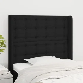 Kopfteil mit schwarzen Stoffohren 83x16x118/128 cm von , Kopf- und Fußteile - Ref: Foro24-3119990, Preis: 87,93 €, Rabatt: %