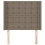 Headboard with ears in taupe gray fabric 83x16x118/128 cm by , Headboards and footboards - Ref: Foro24-3119992, Price: 74,98 ...