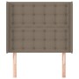 Kopfteil mit Ohren aus taupegrauem Stoff 83x16x118/128 cm von , Kopf- und Fußteile - Ref: Foro24-3119992, Preis: 77,85 €, Rab...