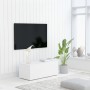 Weißer TV-Schrank aus Sperrholz, 80 x 34 x 30 cm von vidaXL, TV-Möbel - Ref: Foro24-801859, Preis: 60,94 €, Rabatt: %