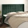 Kopfteil mit dunkelgrünen Samtohren 183x16x118/128cm von , Kopf- und Fußteile - Ref: Foro24-3120077, Preis: 135,79 €, Rabatt: %