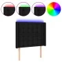 Kopfteil aus schwarzem Stoff mit LED 83x16x118/128 cm von , Kopf- und Fußteile - Ref: Foro24-3124458, Preis: 96,57 €, Rabatt: %