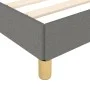 Bed frame with headboard in dark gray fabric 100x200 cm by , Beds and slatted bases - Ref: Foro24-3125358, Price: 145,96 €, D...