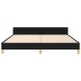 Bed frame with black fabric headboard 160x200 cm by , Beds and slatted bases - Ref: Foro24-3125391, Price: 260,31 €, Discount: %