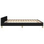Bed frame with black fabric headboard 160x200 cm by , Beds and slatted bases - Ref: Foro24-3125391, Price: 260,31 €, Discount: %