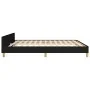 Bed frame with black fabric headboard 160x200 cm by , Beds and slatted bases - Ref: Foro24-3125391, Price: 241,06 €, Discount: %