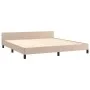 Cappuccino synthetic leather headboard bed frame 180x200cm by , Beds and slatted bases - Ref: Foro24-3125590, Price: 287,67 €...