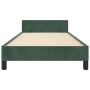 Dunkelgrüner Samtbettrahmen mit Kopfteil 100x200 cm von , Betten und Lattenroste - Ref: Foro24-3125986, Preis: 151,55 €, Raba...