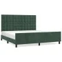 Dark green velvet bed frame with headboard 180x200 cm by , Beds and slatted bases - Ref: Foro24-3126016, Price: 258,86 €, Dis...