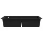 Built-in two-bowl black granite sink by vidaXL, Sinks - Ref: Foro24-141675, Price: 291,05 €, Discount: %