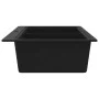 Fregadero encastrable de granito negro de dos cubetas de vidaXL, Fregaderos - Ref: Foro24-141675, Precio: 291,05 €, Descuento: %