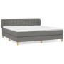 Boxspringbett mit dunkelgrauer Stoffmatratze 160x200 cm von , Betten und Lattenroste - Ref: Foro24-3127134, Preis: 535,41 €, ...