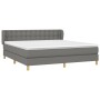 Boxspringbett mit dunkelgrauer Stoffmatratze 160x200 cm von , Betten und Lattenroste - Ref: Foro24-3127134, Preis: 535,41 €, ...