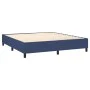Box spring bed with blue fabric mattress 160x200 cm by , Beds and slatted bases - Ref: Foro24-3128299, Price: 566,82 €, Disco...