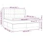 Box spring bed with blue fabric mattress 160x200 cm by , Beds and slatted bases - Ref: Foro24-3128299, Price: 566,82 €, Disco...