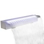 Rechteckiger LED-Wasserfallbrunnen für Edelstahlpool 60 cm von vidaXL, Brunnen und Wasserfälle - Ref: Foro24-41673, Preis: 12...