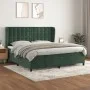 Box spring bed with dark green velvet mattress 200x200 cm by , Beds and slatted bases - Ref: Foro24-3129474, Price: 781,36 €,...
