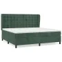 Box spring bed with dark green velvet mattress 200x200 cm by , Beds and slatted bases - Ref: Foro24-3129474, Price: 781,36 €,...