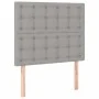 Box spring bed with light gray fabric mattress 80x200 cm by , Beds and slatted bases - Ref: Foro24-3132265, Price: 324,44 €, ...