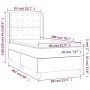Box spring bed with light gray fabric mattress 80x200 cm by , Beds and slatted bases - Ref: Foro24-3132265, Price: 324,44 €, ...