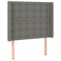 Cama box spring con colchón tela gris oscuro 100x200 cm de , Camas y somieres - Ref: Foro24-3132290, Precio: 372,41 €, Descue...