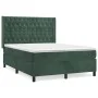 Box spring bed with dark green velvet mattress 140x190 cm by , Beds and slatted bases - Ref: Foro24-3132858, Price: 555,47 €,...