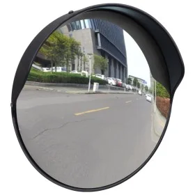 Black plastic convex traffic mirror 30 cm by vidaXL, Road and traffic signs - Ref: Foro24-141679, Price: 36,41 €, Discount: %